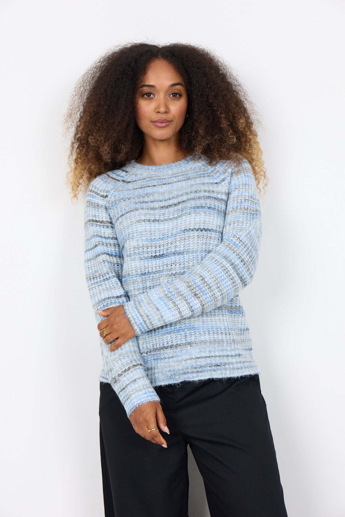 SC-BERETE 1 Pullover Light blue