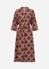 SC-HALIN AOP 3 Dress Ruby red