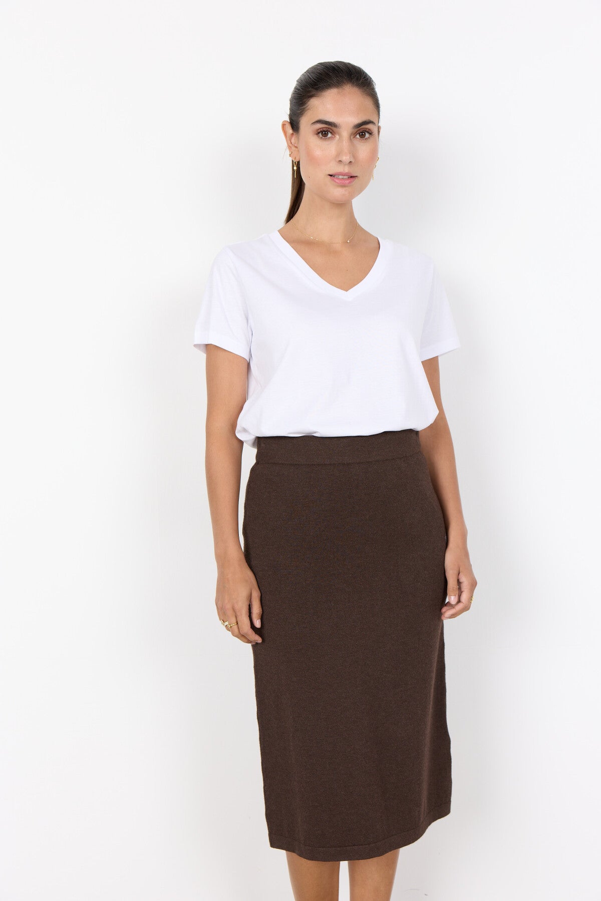 SC-DOLLIE 798 Skirt Dark brown