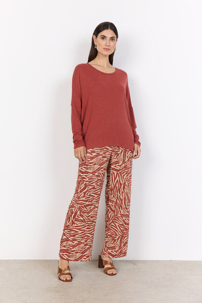 SC-BIARA 1 Blouse Rust red