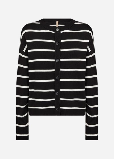 SC-DOLLIE STRIPE 795 Cardigan Black