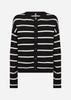 SC-DOLLIE STRIPE 795 Cardigan Black
