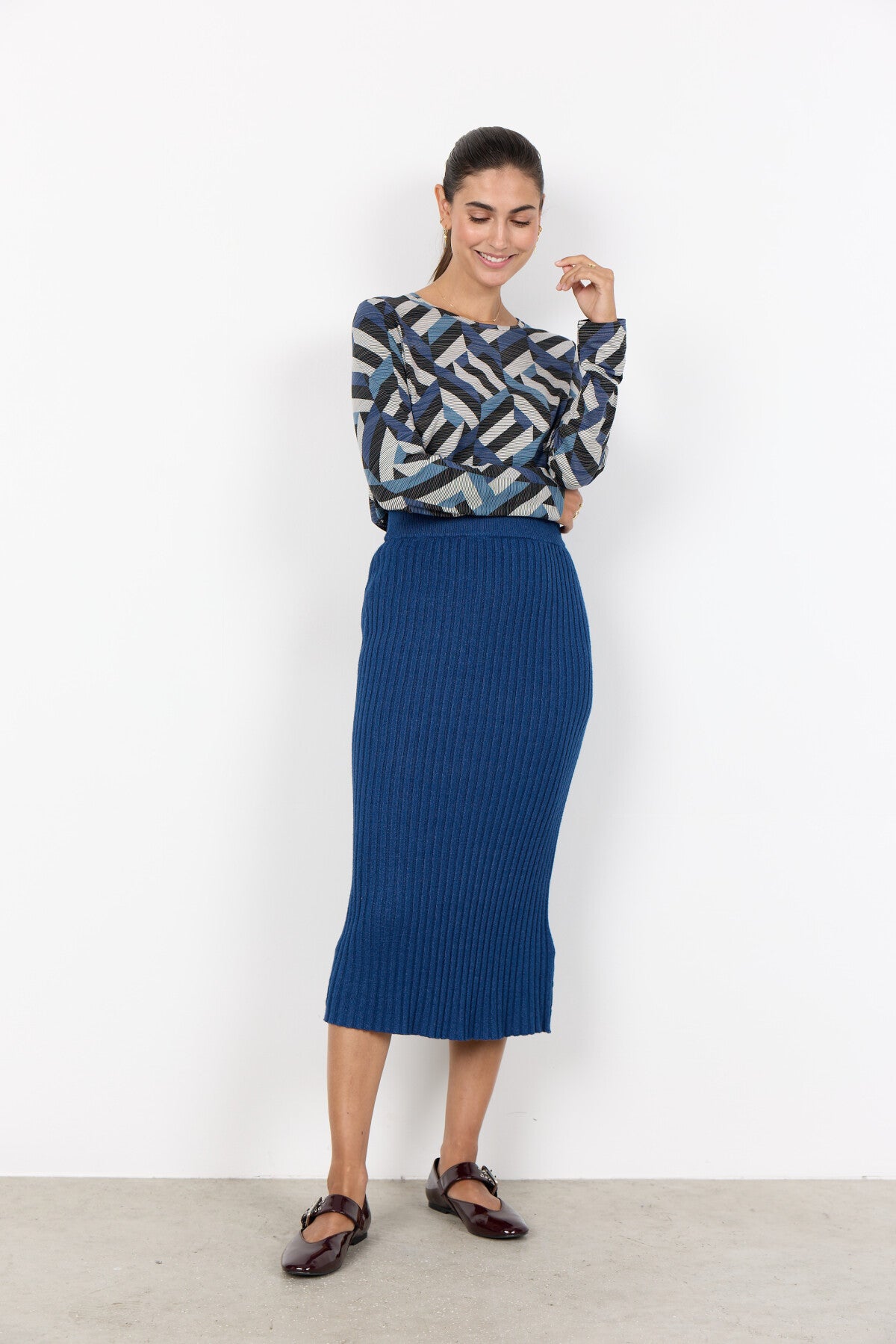 SC-KANITA 23 Skirt Dark blue
