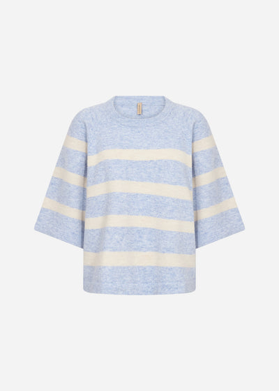 SC-ORLEAN STRIPE 5 Pullover Light blue