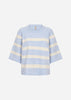 SC-ORLEAN STRIPE 5 Pullover Light blue
