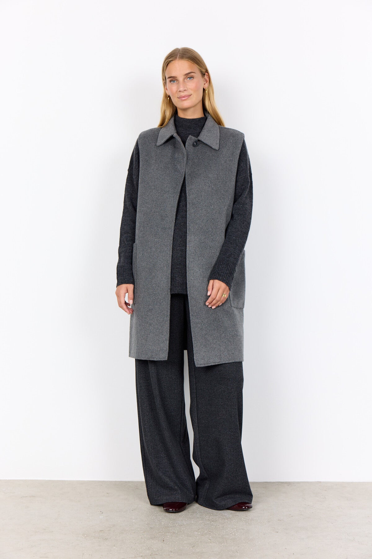 SC-VIENNA 2 Waistcoat Dark grey