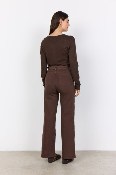 SC-DOLLIE 446 Cardigan Dark brown