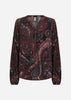 SC-HALNA 2 AOP Blouse Ruby red