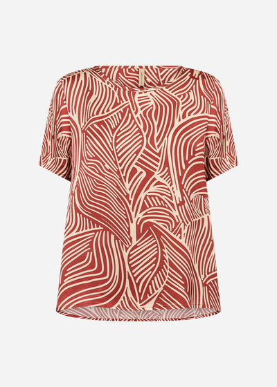 SC-SIGNORA 1 Blouse Rust red