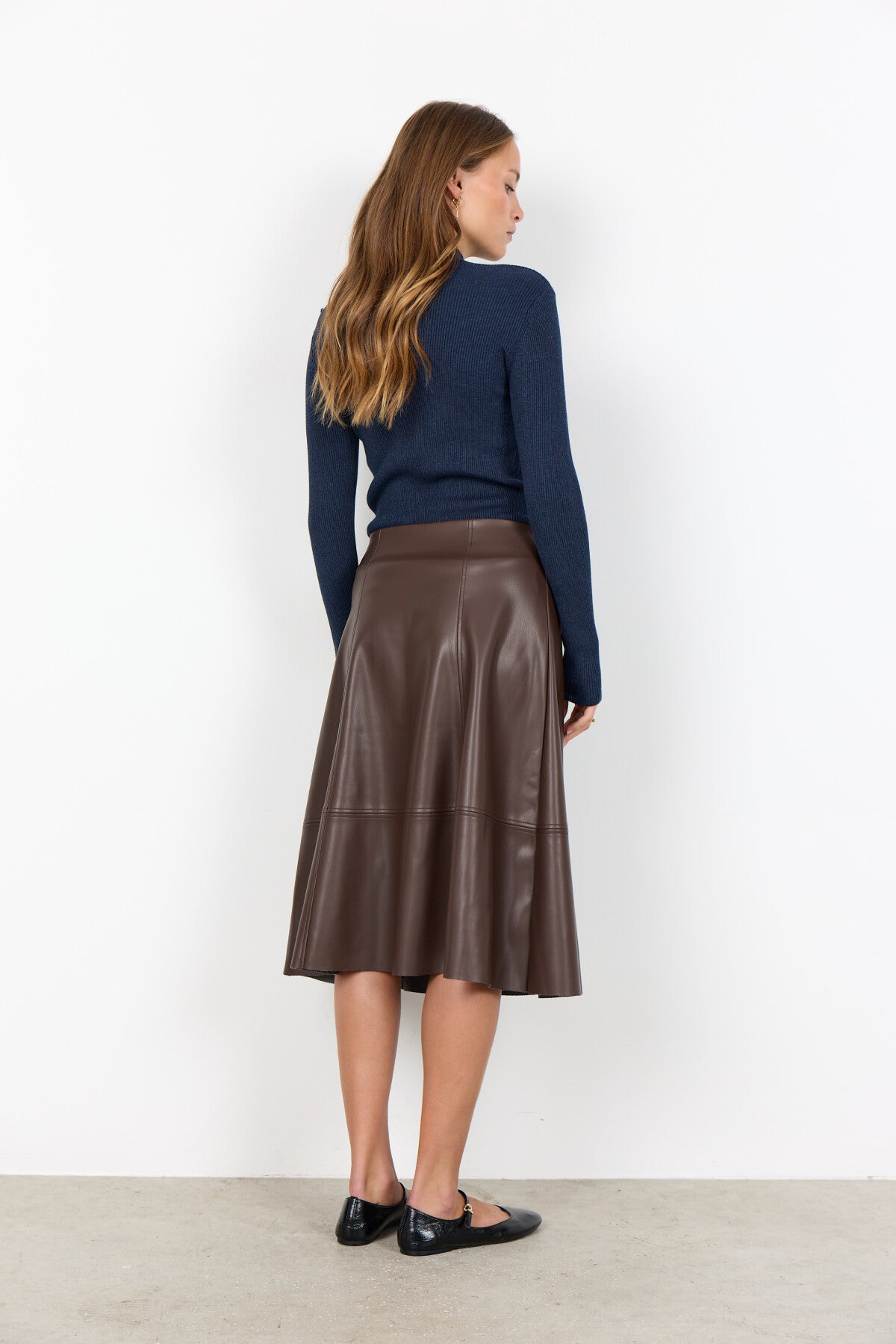 SC-BECKIE 18 Skirt Dark brown