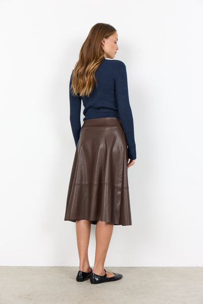 SC-BECKIE 18 Skirt Dark brown