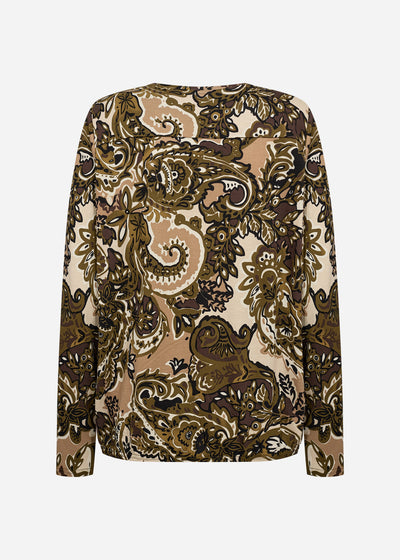 SC-FELICITY AOP 518 Blouse Dark green