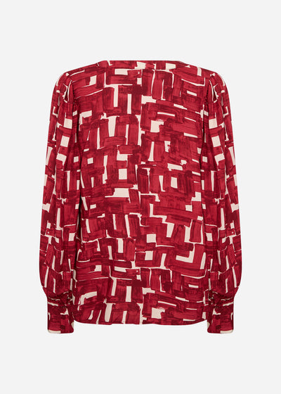 SC-VEBINA 1 Blouse Dark red