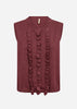 SC-DOLLIE 824 Waistcoat Dark red