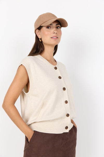 SC-DOLLIE 801 Waistcoat Cream