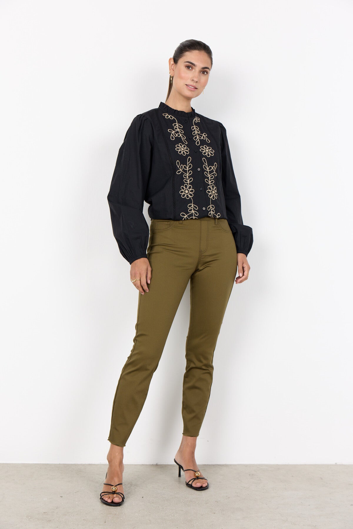 SC-NADIRA 1-B Jeans Dark green