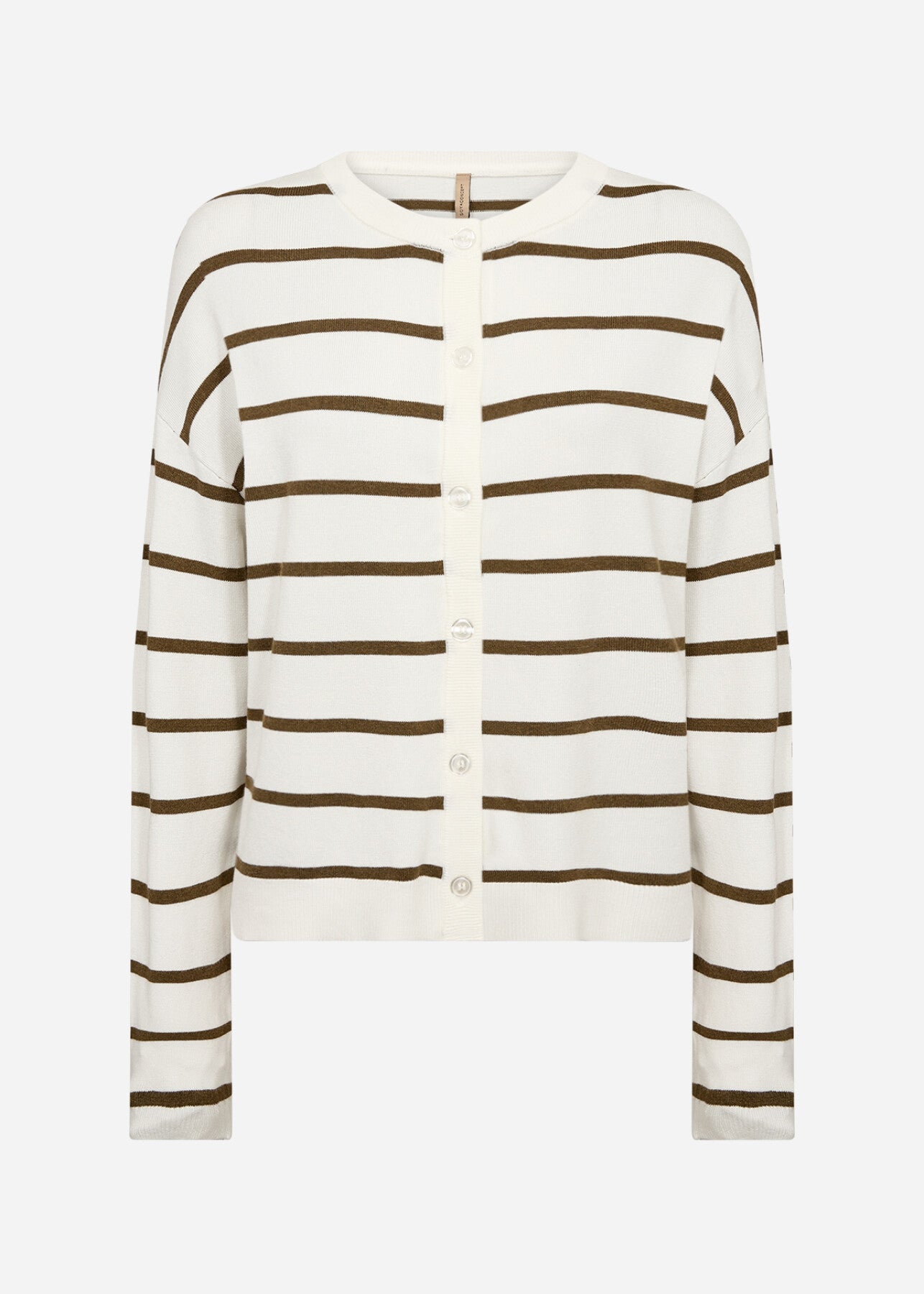 SC-DOLLIE STRIPE 795 Cardigan Olive