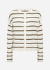 SC-DOLLIE STRIPE 795 Cardigan Olive
