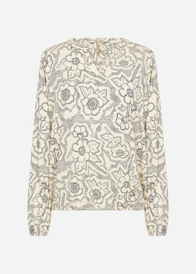 SC-MARICA AOP 347 Blouse Cream