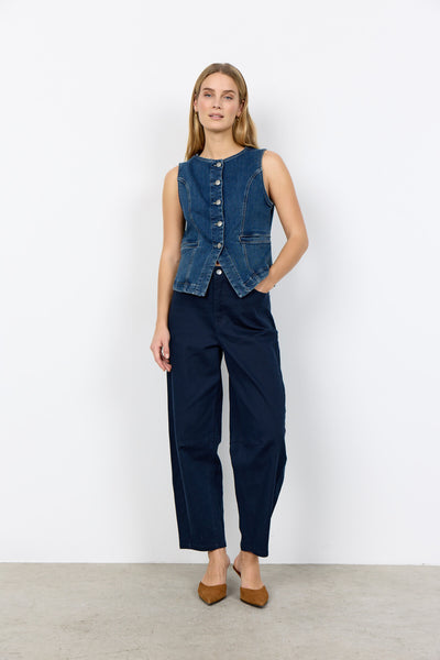 SC-KIMBERLY 42 Waistcoat Dark blue