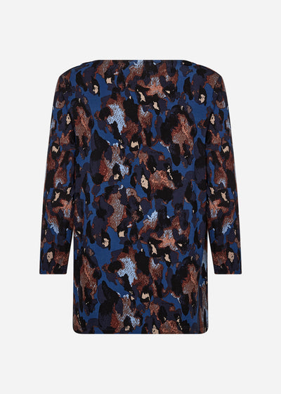 SC-MARICA AOP 342 Blouse Dark blue