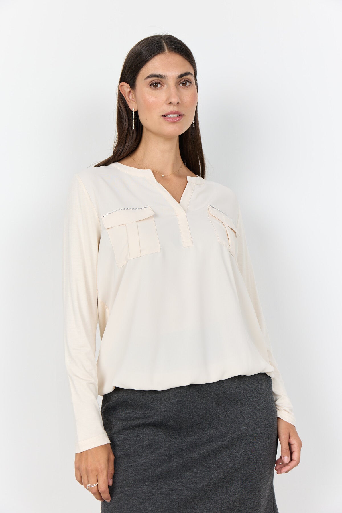 SC-HERMINE 1 Blouse Cream