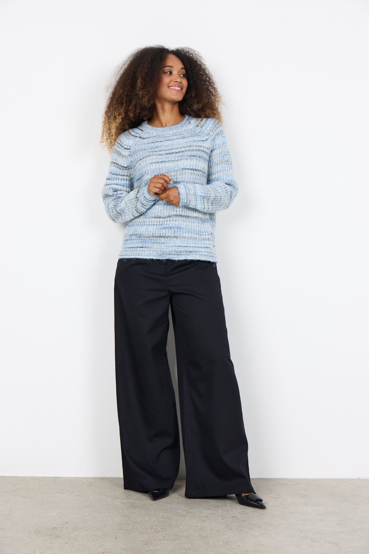 SC-BERETE 1 Pullover Light blue