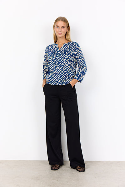SC-FELICITY AOP 519 Blouse Dark blue