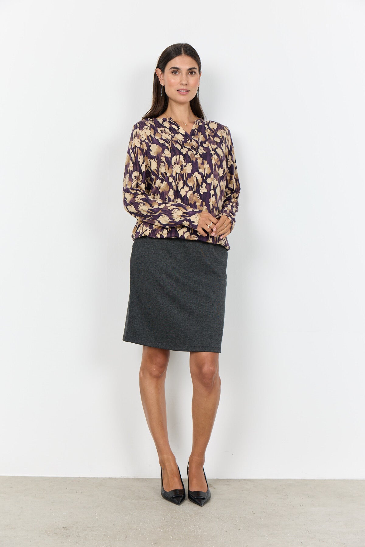 SC-FELICITY AOP 525 Blouse Purple