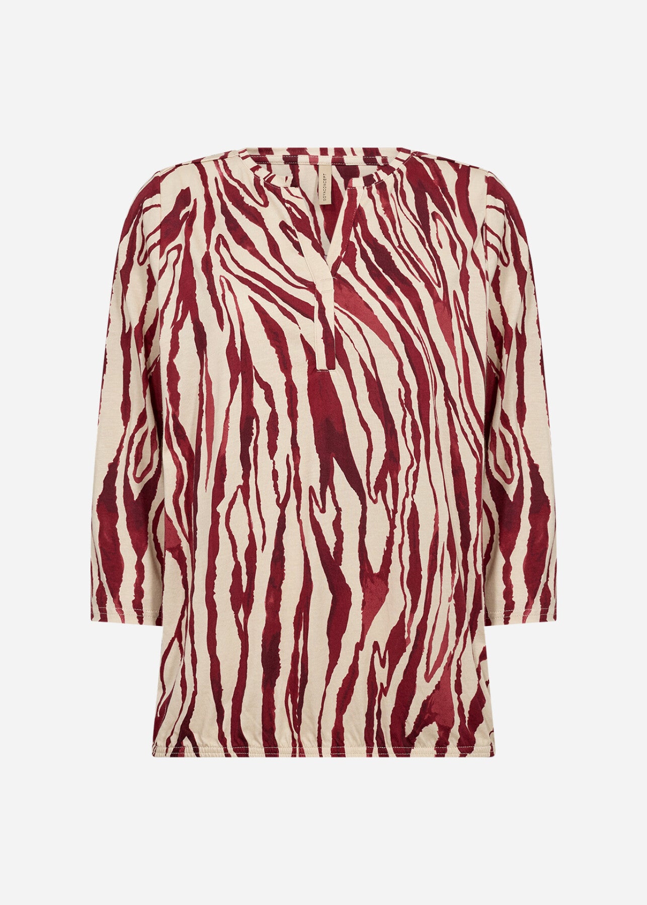 SC-FELICITY AOP 521 Blouse Dark red