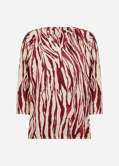 SC-FELICITY AOP 521 Blouse Dark red
