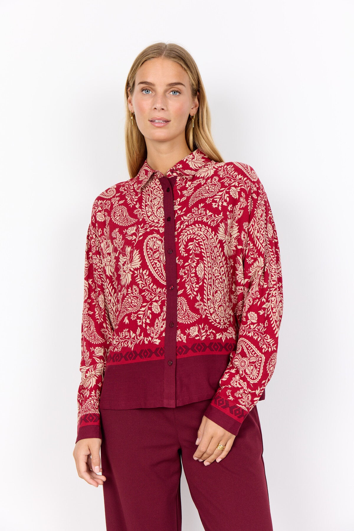 SC-VALGERDA 1 Shirt Dark red