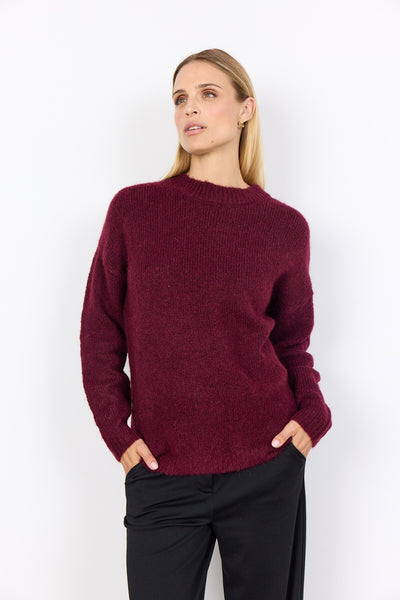 SC-GUNNA 1 Pullover Bordeaux