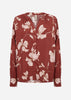 SC-HAMIDA AOP 3 Shirt Ruby red