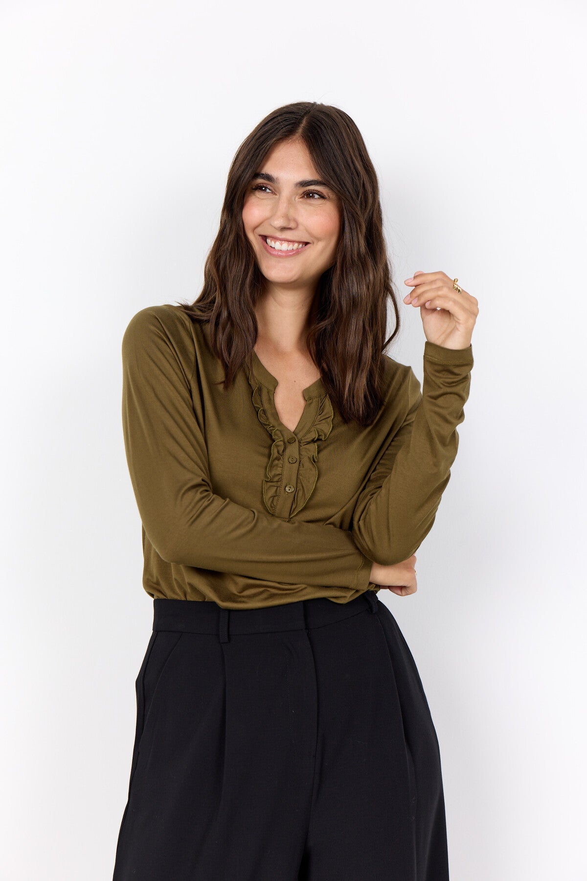 SC-MARICA 339 Blouse Dark green