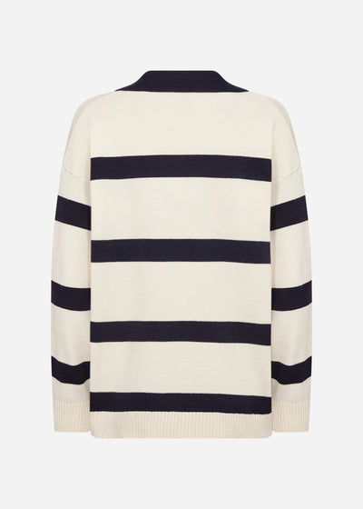 SC-KANITA STRIPE 32 Pullover Cream