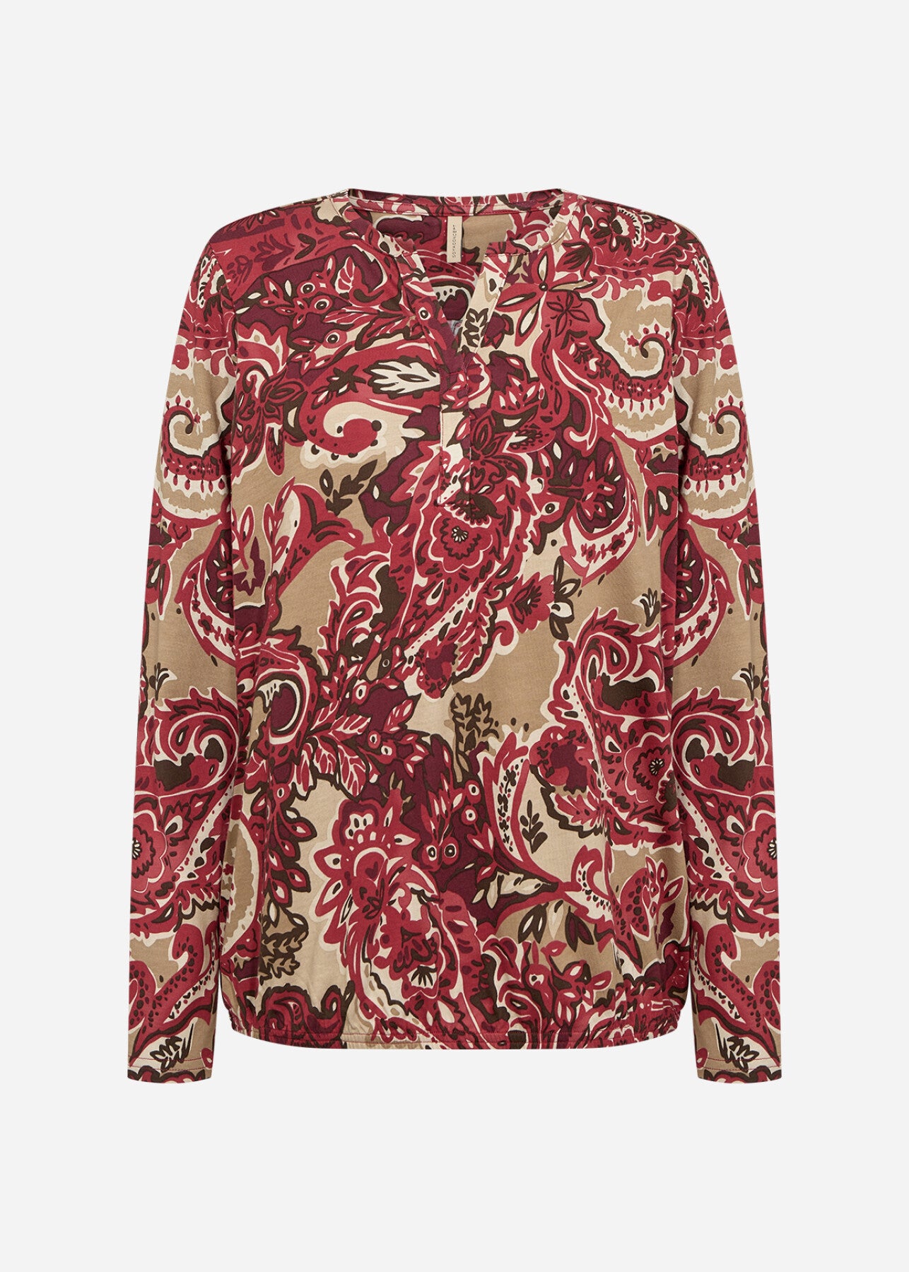 SC-FELICITY AOP 518 Blouse Dark red