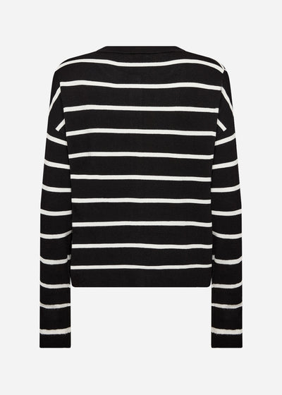 SC-DOLLIE STRIPE 795 Cardigan Black