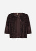SC-JASLEEN 3 Cardigan Dark plum
