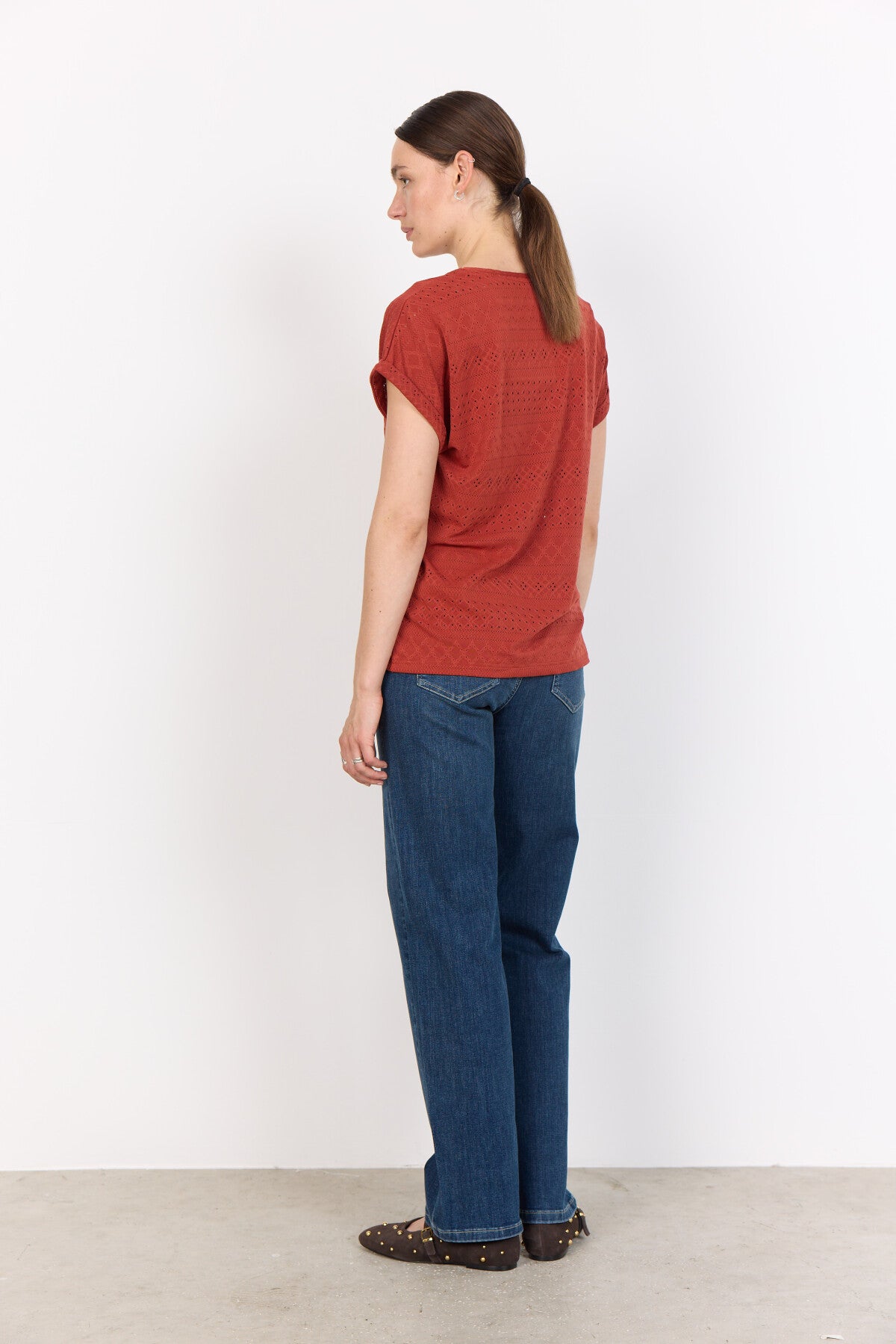 SC-SATINE 2 T-shirt Rust red