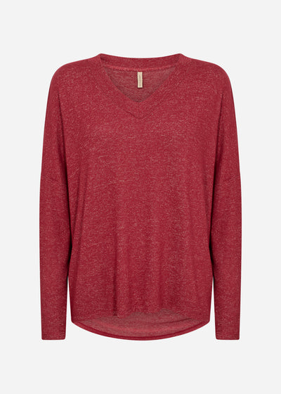 SC-BIARA 90 Blouse Dark red