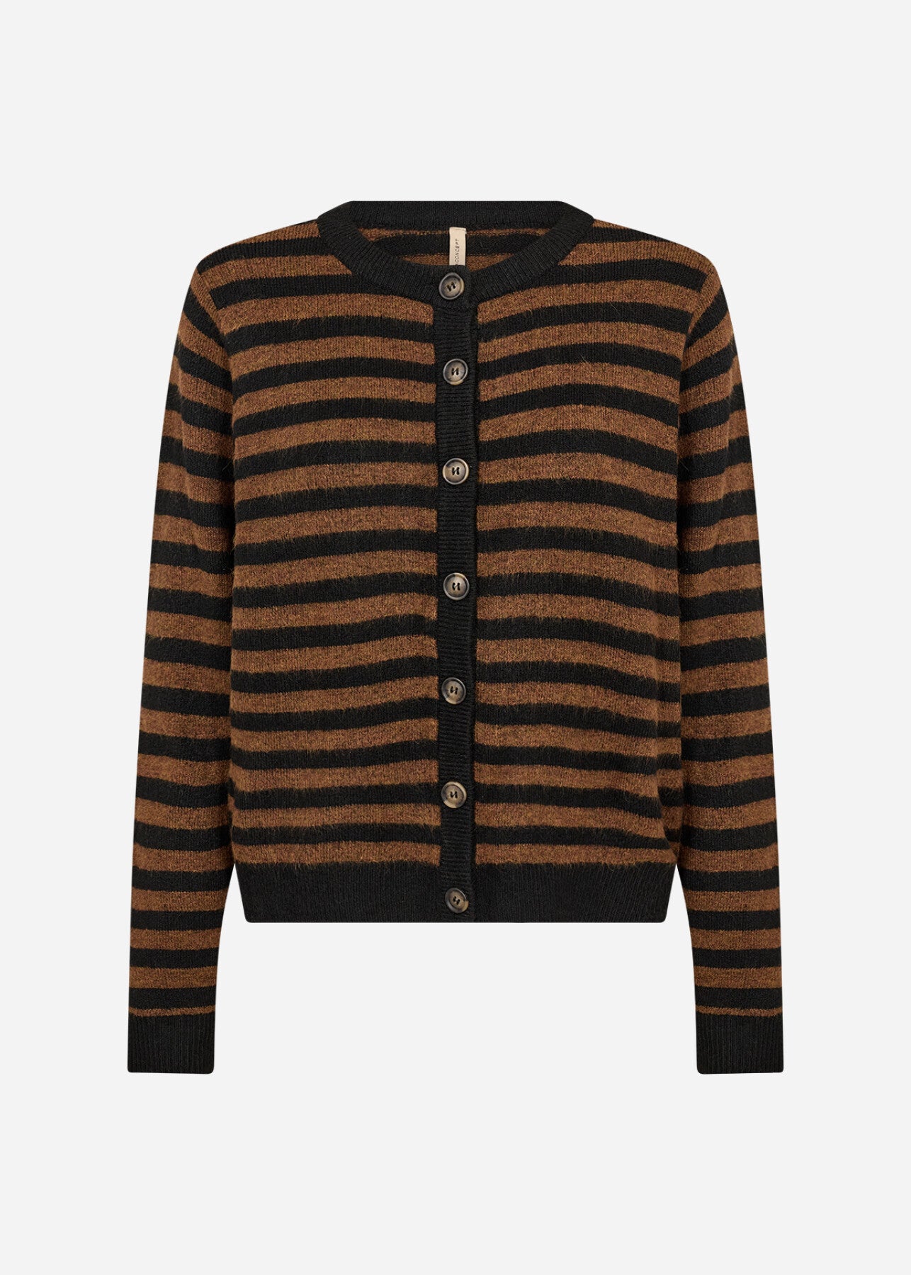 SC-ORLEAN STRIPE 13 Cardigan Black