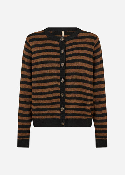 SC-ORLEAN STRIPE 13 Cardigan Black