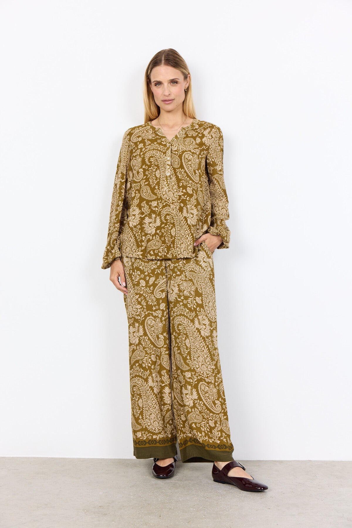 SC-VALGERDA 2 Blouse Dark green