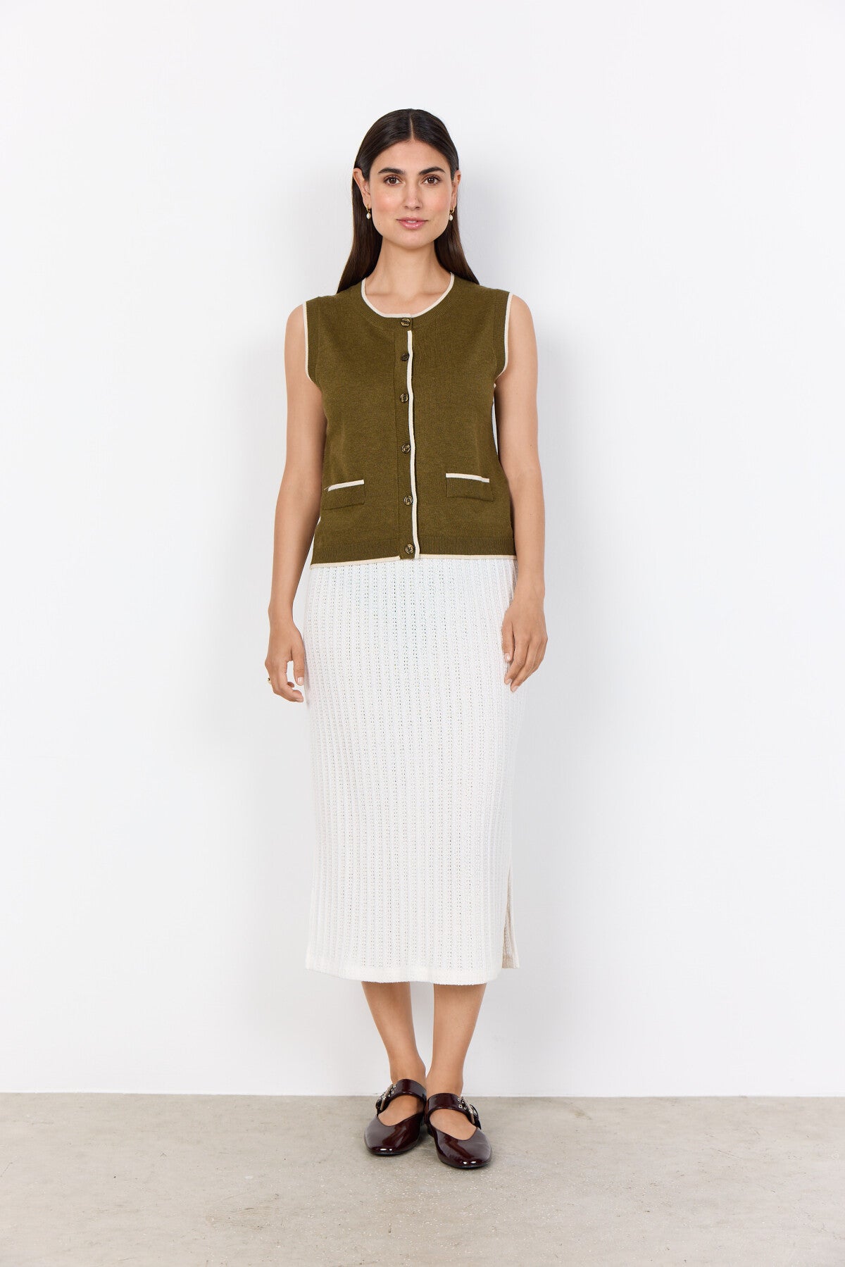 SC-DOLLIE 792 Waistcoat Olive