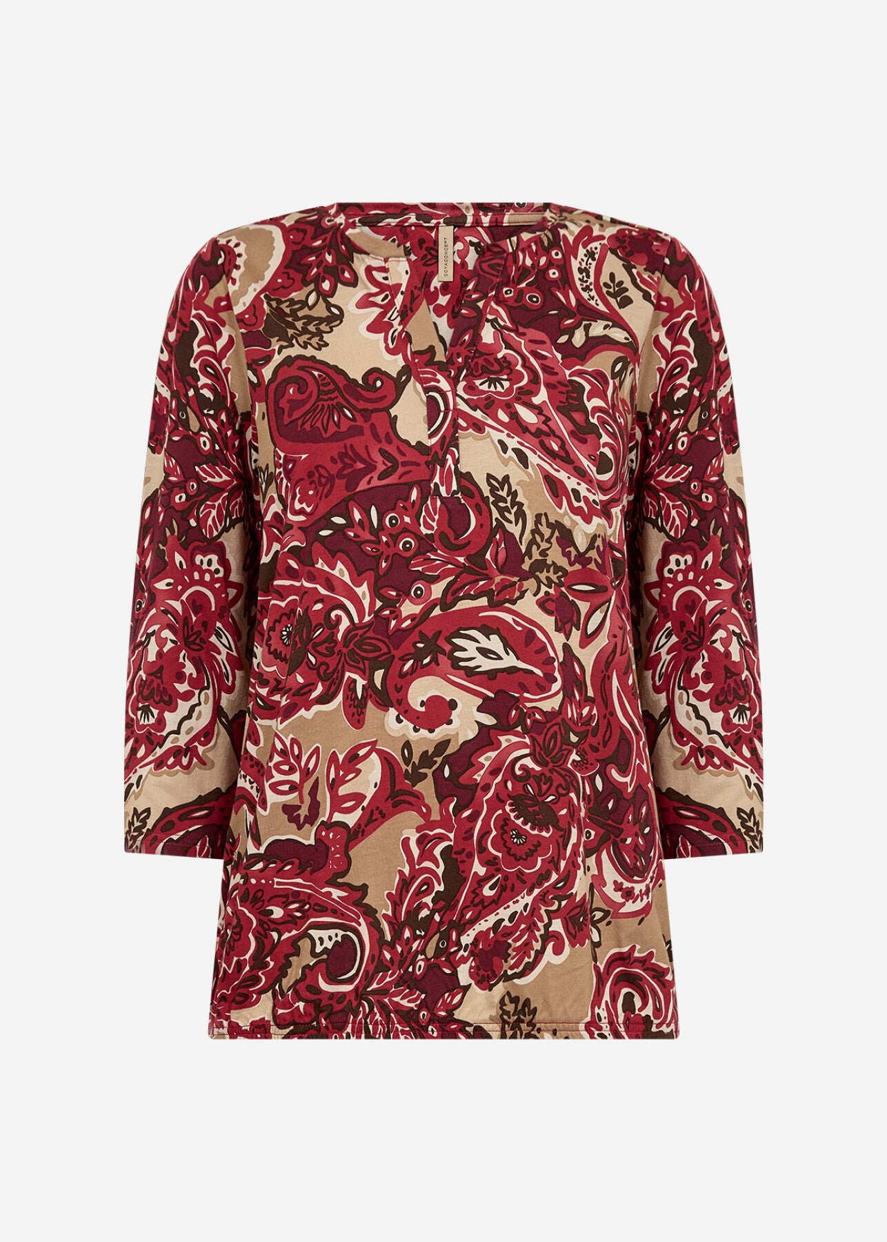 SC-FELICITY AOP 517 Blouse Dark red