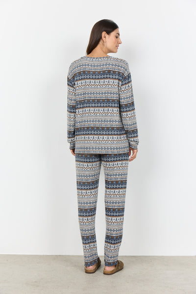 SC-BIARA AOP SET 149 Pyjamas Dark blue