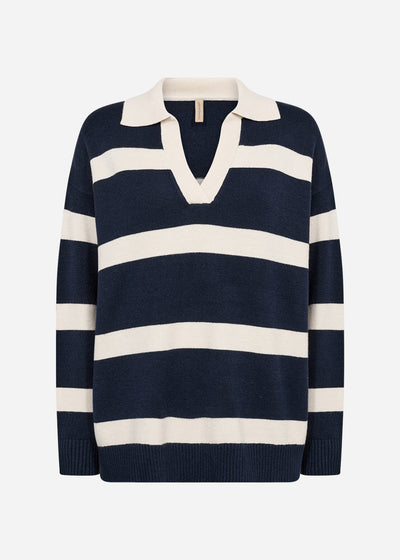 SC-KANITA STRIPE 32 Pullover Navy