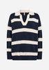 SC-KANITA STRIPE 32 Pullover Navy