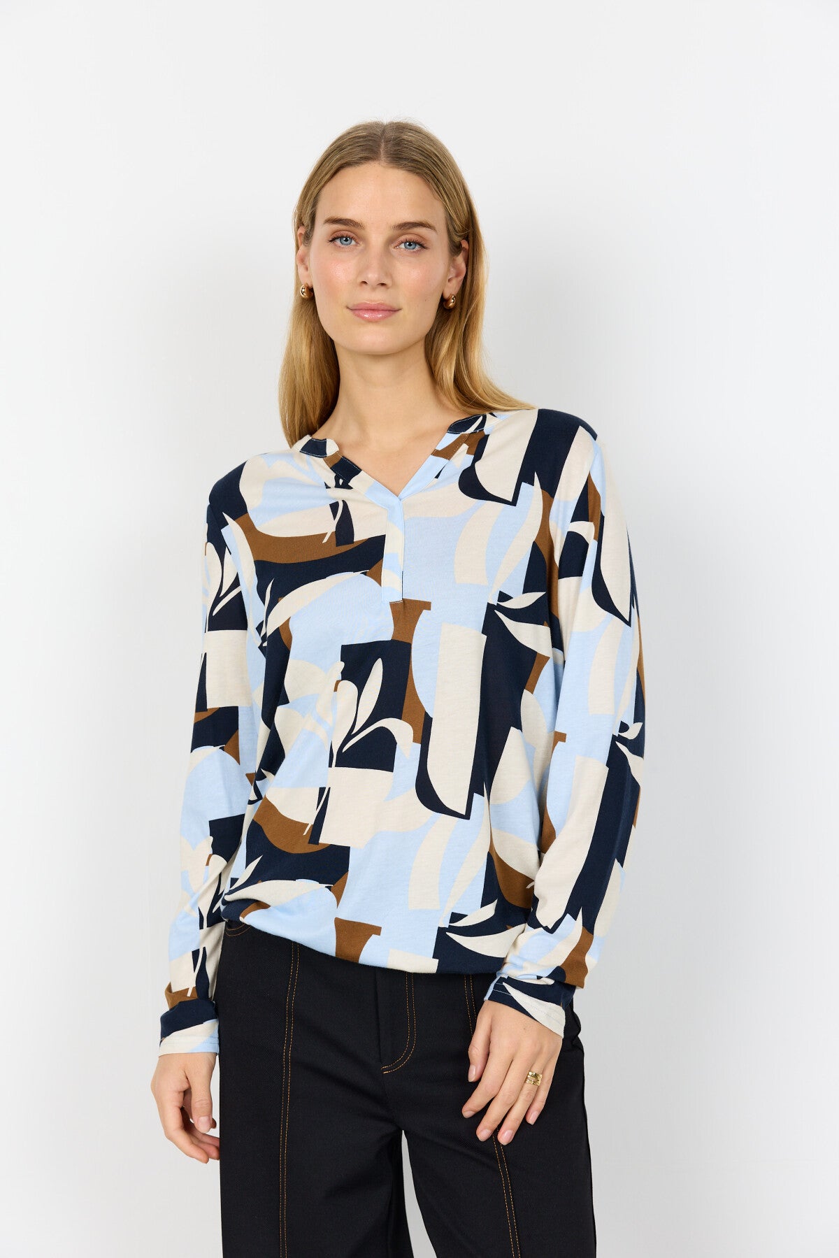 SC-FELICITY AOP 531 Blouse Light blue